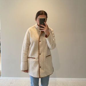 Old Navy Cream Sherpa Coat